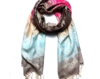 Pashmina Schal,Paisley Schal,FestivalMode,bunter Schal,Schals,Festival Style,Boho Schal,Hippie Schal,Boho Schal,Wickelschal,Blumenschal