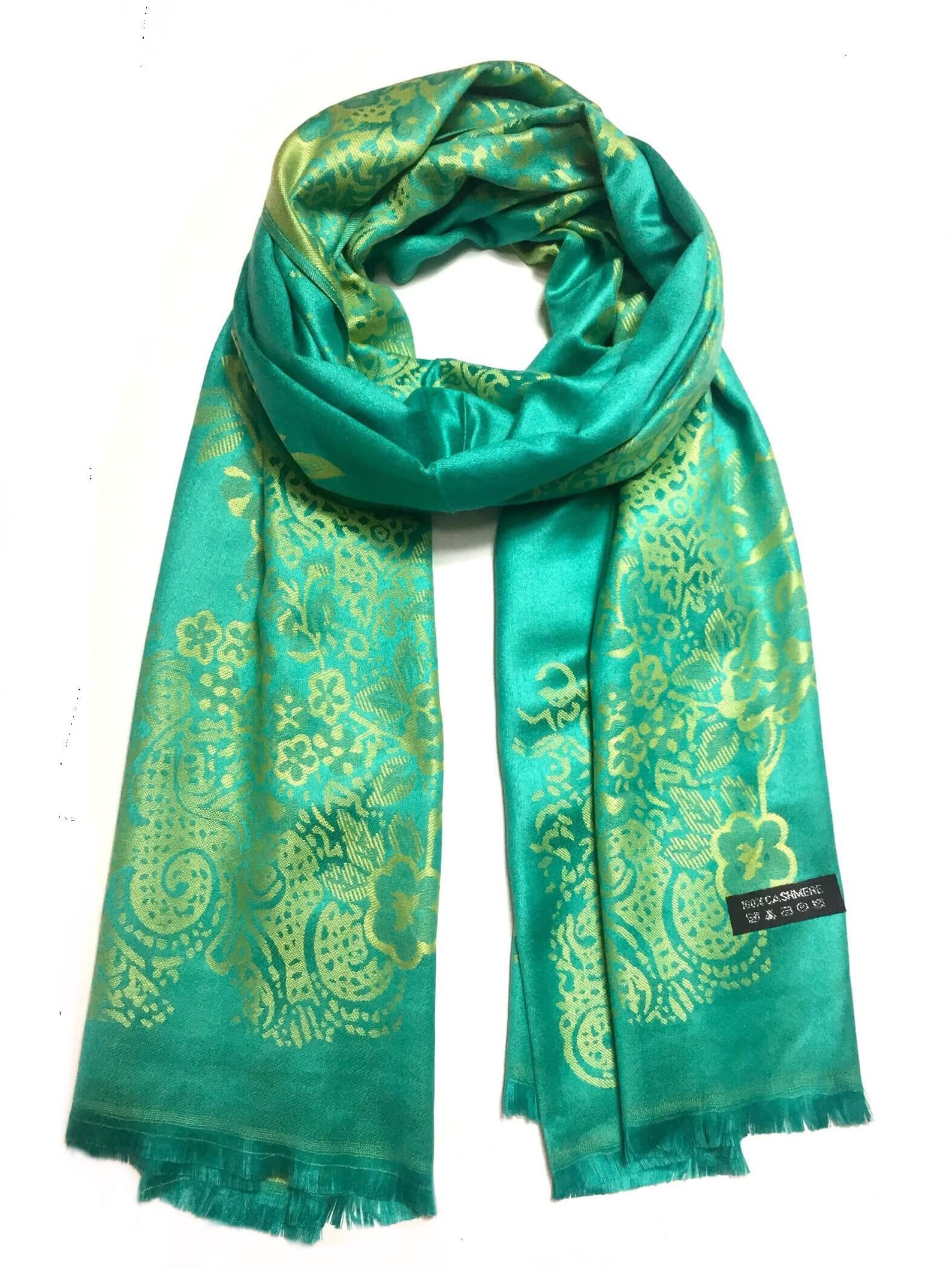 Green Cashmere Scarf Wrap Womens Scarf Winter Scarf Unisex Etsy