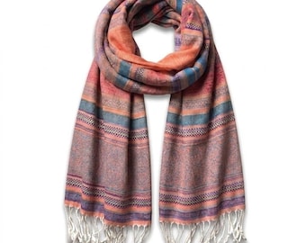 Tribal summer scarf shawl & wrap Festival scarf Striped bohemian turban ethnic scarf gift idea Eco scarf Neckwear Summer Accessories woman
