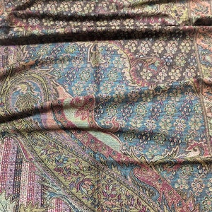 Natural Pashmina Scarf gift idea shawl festival scarf scarves hippie scarf bohemian Tapestry Ethnic Paisley flowers Bridesmaids Gifts Shawl zdjęcie 3