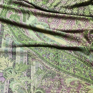 Green and pink Pashmina Scarf gift idea shawl & wrap festival scarf green scarf scarves1938 hippie scarf bohemian Ladies Scarf Bridesmaids zdjęcie 4