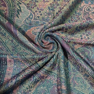 Green/Deep Aubergine pashmina Scarf gift idea shawl festival scarf green woman scarf scarves1938 Rave scarf hippie scarf bohemian scarf warm image 9