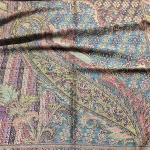 Natürlicher Pashmina Schal Geschenkidee Schal Festival Schal Schals Hippie Schal Boho Wandteppich Ethno Paisley Blumen Brautjungfern Geschenke Schal Bild 8