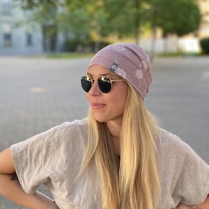 Summer beanie super light several colors cotton blend melange skin-friendly women pollutant-free leisure sports chemo handmade
