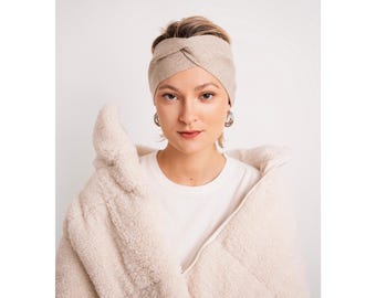 unisex wide headband for autumn and winter various colours suitable for allergy sufferers made in Europe