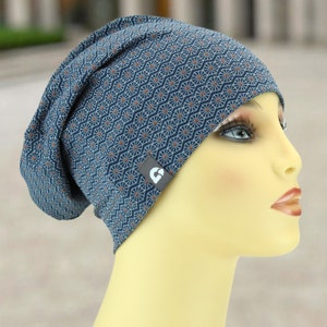 Summer beanie super light several colors cotton blend melange skin-friendly women pollutant-free leisure sports chemo handmade marine Kupfer