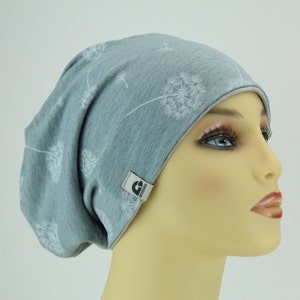 Bonnet de chimio bonnet femme jersey double couche confortable fait main image 3