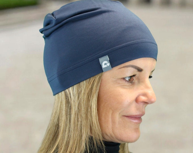 Summer beanie super light several colors cotton blend melange skin-friendly women pollutant-free leisure sports chemo handmade