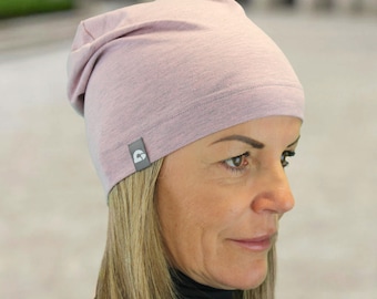 Summer beanie super light several colors cotton blend melange skin-friendly women pollutant-free leisure sports chemo handmade