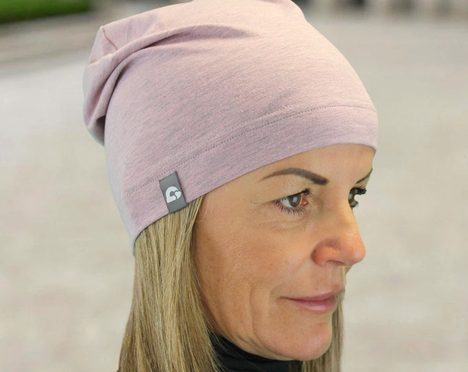 Summer beanie super light several colors cotton blend melange skin-friendly women pollutant-free leisure sports chemo handmade