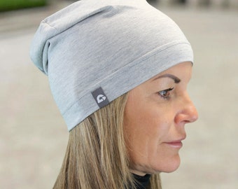 Summer beanie super light several colors cotton blend melange skin-friendly women pollutant-free leisure sports chemo handmade
