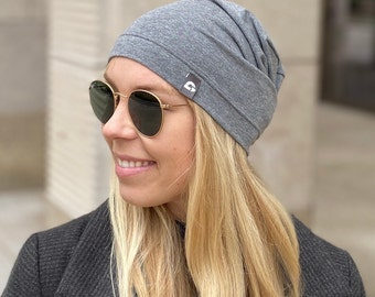 leichte einlagige bequeme Mütze Beanie für den Sommer handmade