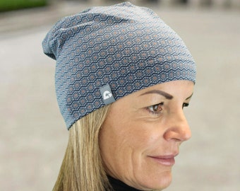 leichte einlagige bequeme Mütze Beanie für den Sommer handmade