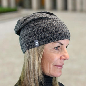 Summer beanie super light several colors cotton blend melange skin-friendly women pollutant-free leisure sports chemo handmade schwarz Kupfer