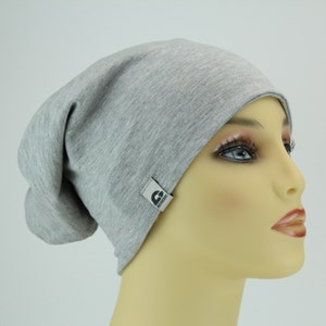 Bonnet de chimio bonnet femme jersey double couche confortable fait main image 10