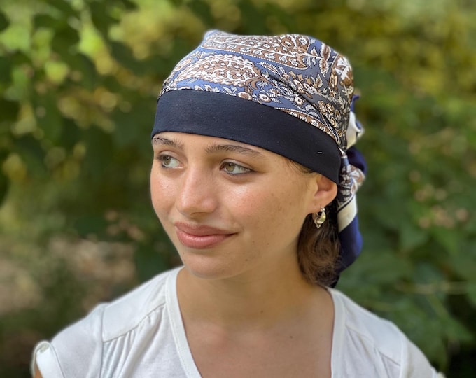 Women's summer headscarf Bohemian style practical comfortable sun protection to tie