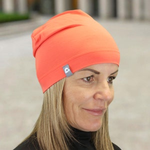 Summer beanie super light several colors cotton blend melange skin-friendly women pollutant-free leisure sports chemo handmade zdjęcie 6