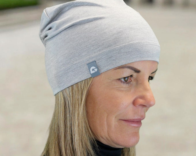 Summer beanie super light several colors cotton blend melange skin-friendly women pollutant-free leisure sports chemo handmade