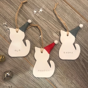 Personalised cat decoration