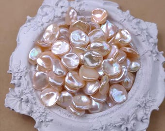 Perlas de agua dulce con pétalos rosas de 9-11 mm – Perlas barrocas naturales sueltas para la fabricación de joyas.