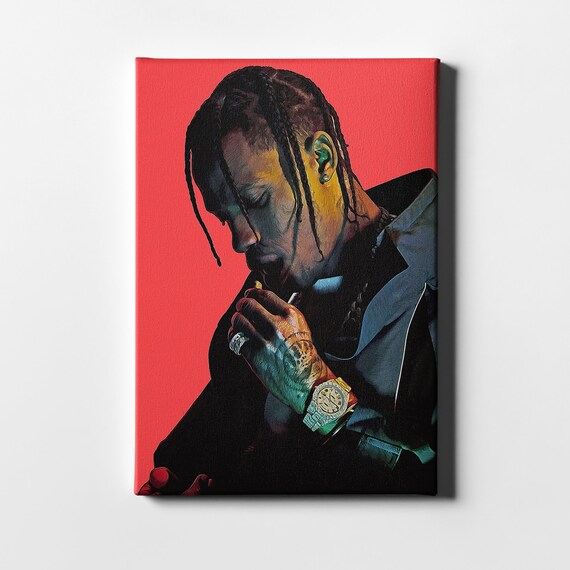 Travis Scott artwork POSTER Print rap canvas astroworld Hip HOp Print