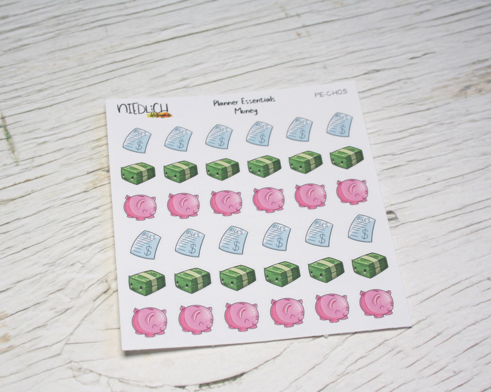 Small Kawaii Money Sticker Sheets Bills Money Bank Notes | Etsy