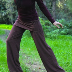 Organic cotton - Hemp, Skirted pants long, hemp pants, wide leg pants, organic pants, nomadic / boho / tribal