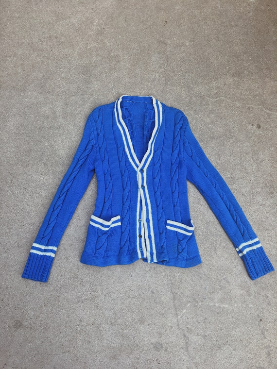 Vintage varsity sweater cardigan