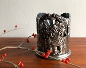 Godinger Pewter Santa Votive Candle Holder