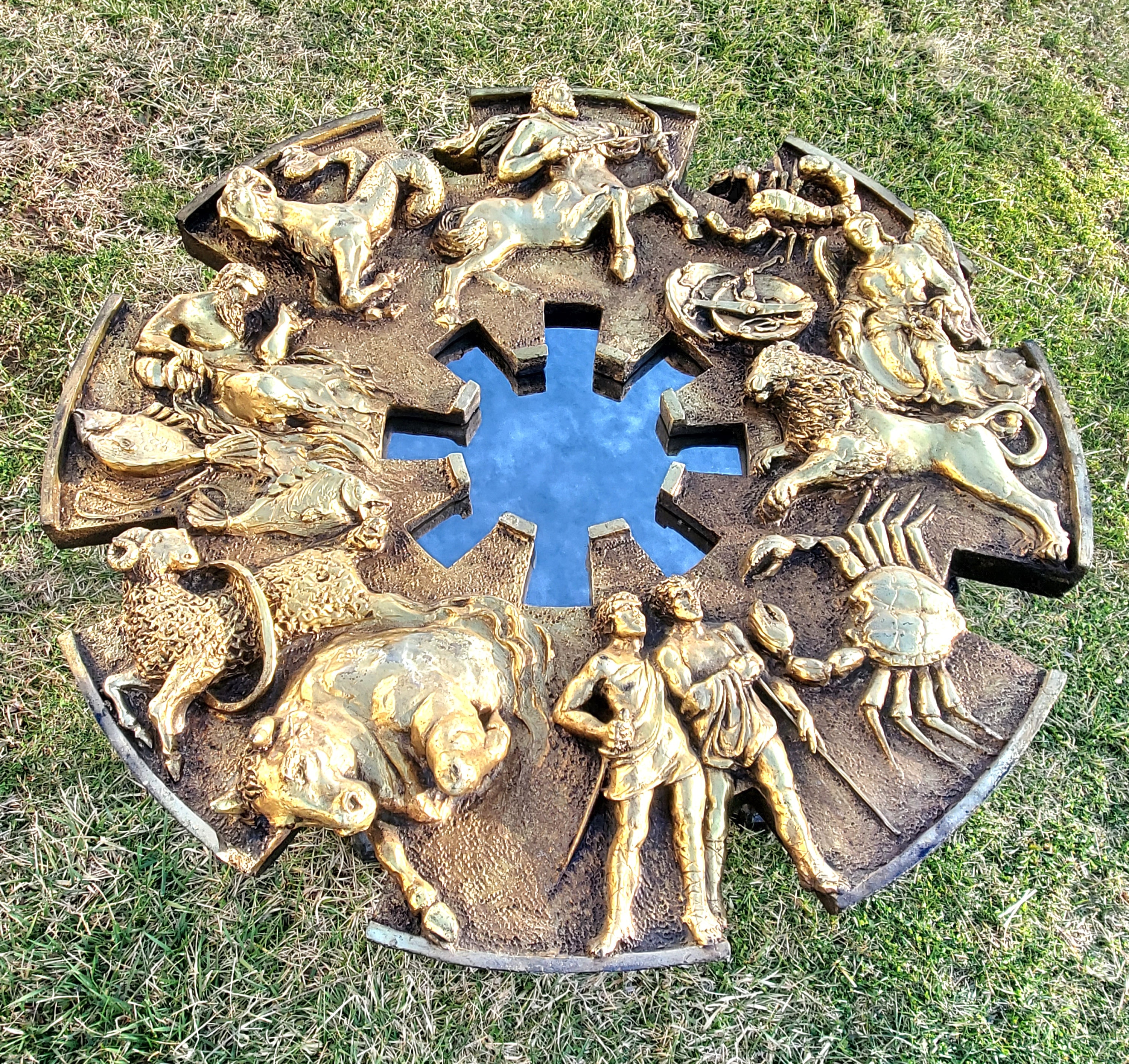 Zodiac Gilded Mirror Finesse Originals Mid-century MCM
