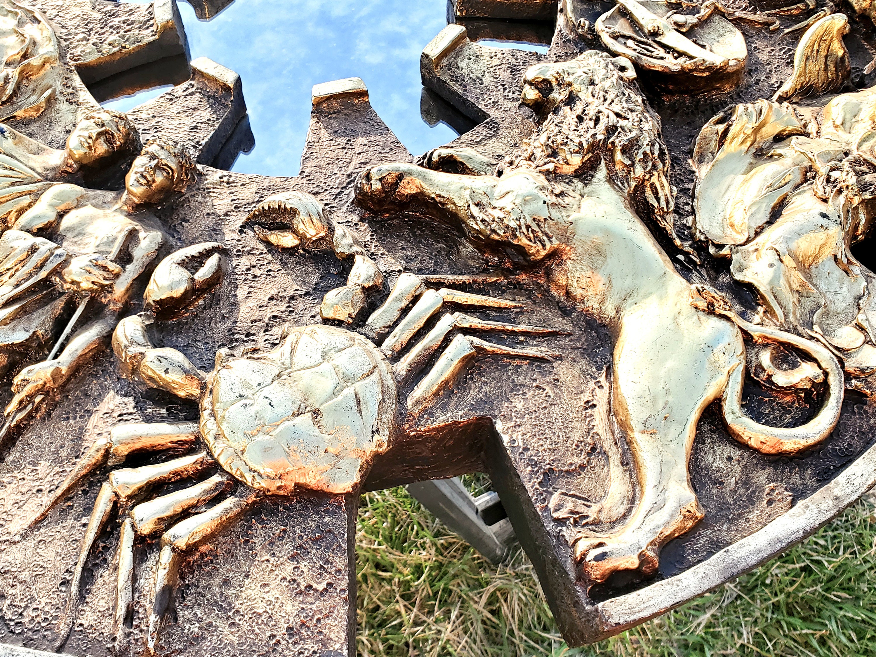 Zodiac Gilded Mirror Finesse Originals Mid-century MCM