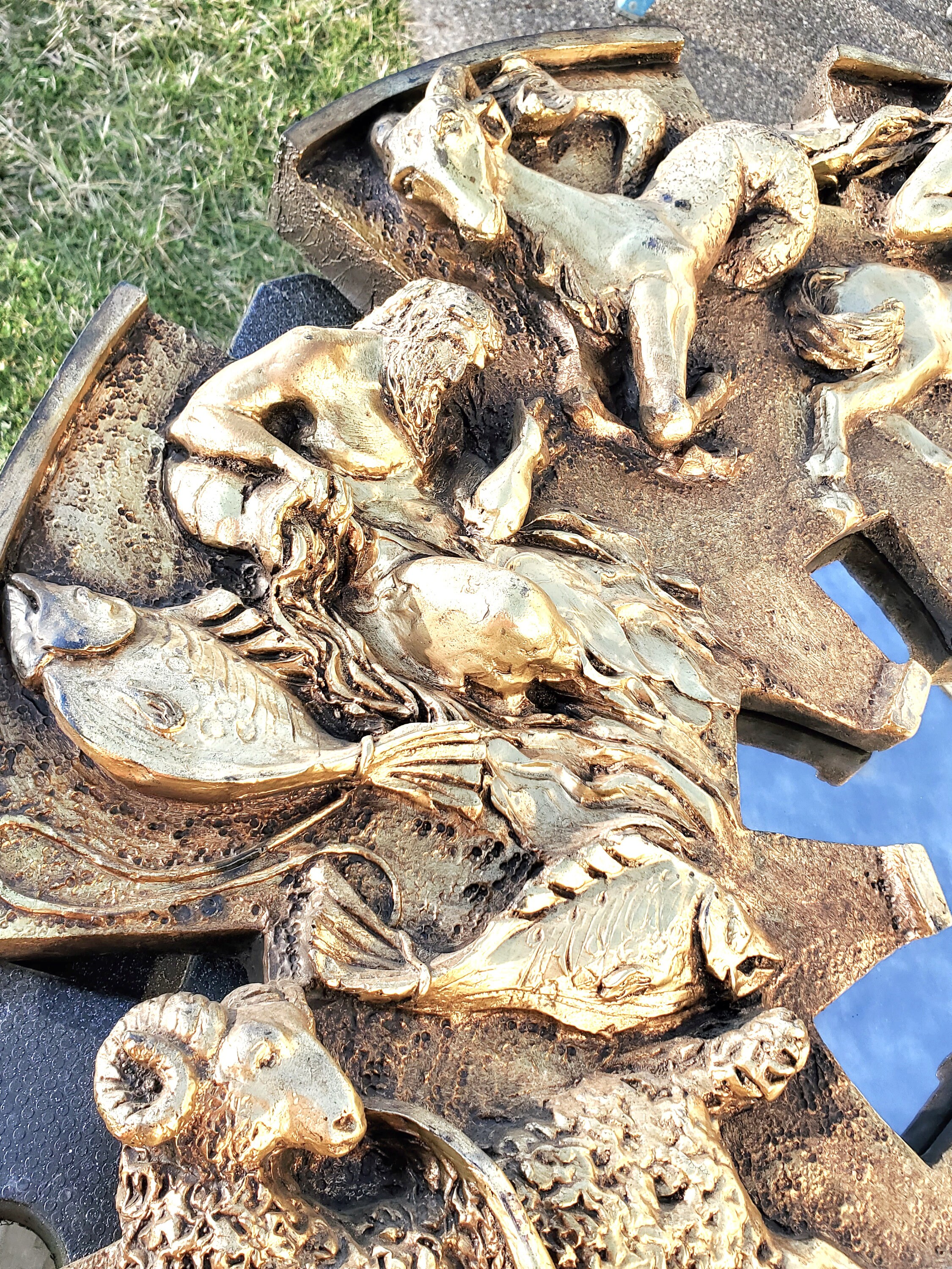 Zodiac Gilded Mirror Finesse Originals Mid-century MCM