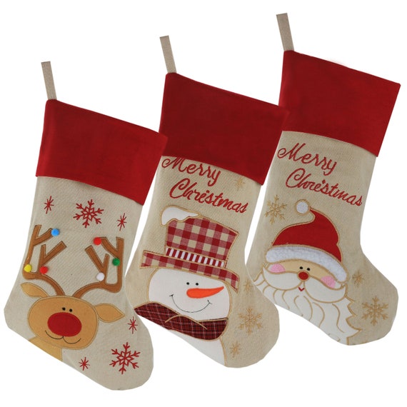 5 Red Stocking with Name 5 Personalized Christmas Stockings Christmas Stockings Personalized with Name