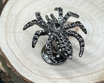 Beautiful ball holder “spider” for mini crystal balls – spider sphere holder halloween witch altar