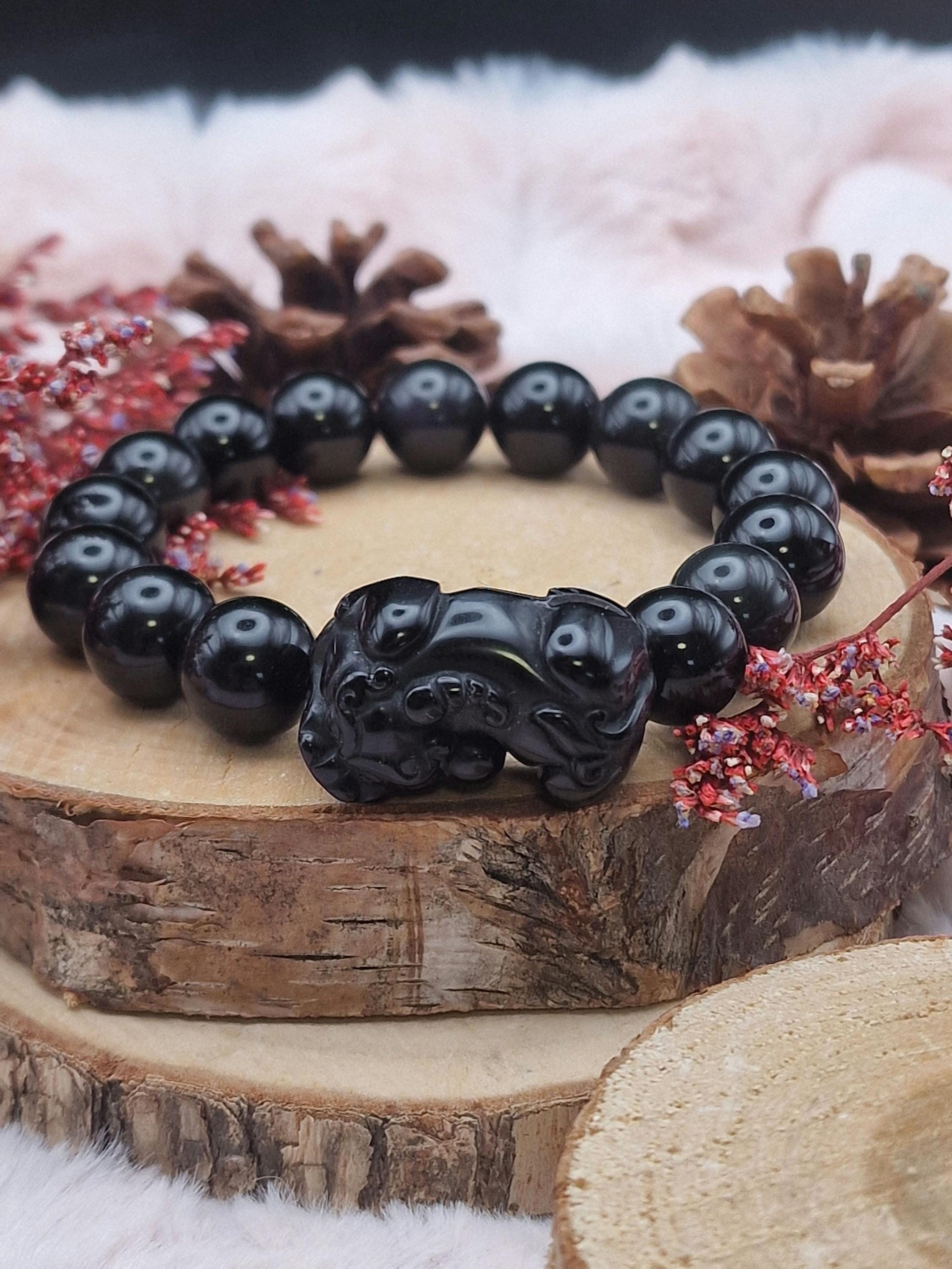 Obsidian dragon bracelet best sale
