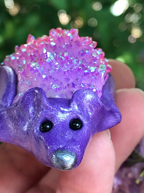 Purple Crystal Hedgehog Purple Crystal Hedgehog
