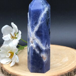 Faszinierende Sodalith Spitze Turm Obelisk sodalite tower | Etsy