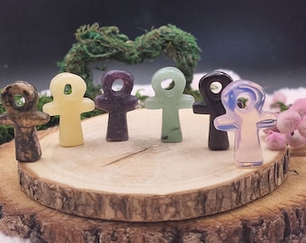 Beautiful gemstone crystal Ankh &quot;Cross of Life&quot; symbol Egyptian - Egypt key cross of life ancient god amulet