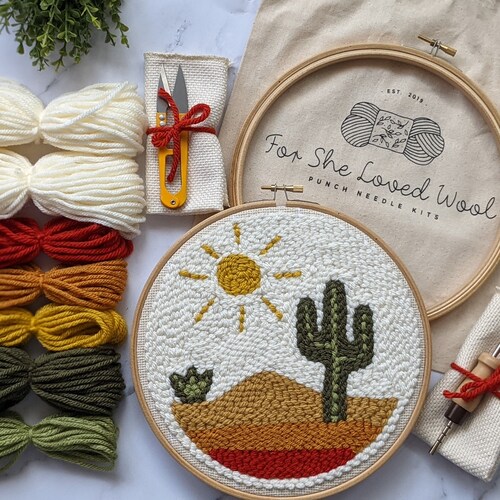 Beginner Punch Needle Kit Craft Kit Craft Gift Etsy