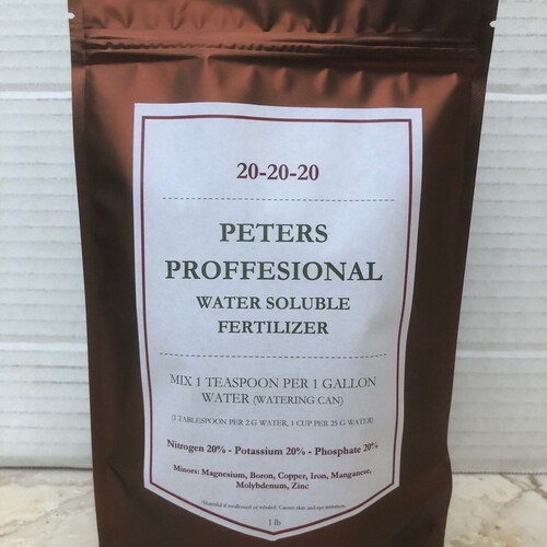 Peters Professional 202020 Water Soluble Fertilizer Etsy