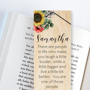 Marcador de regalo de mejor amigo / Regalo de larga distancia / Regalo de agradecimiento para un amigo / Idea de regalo de cumpleaños / Idea de regalo única / Ratón de biblioteca