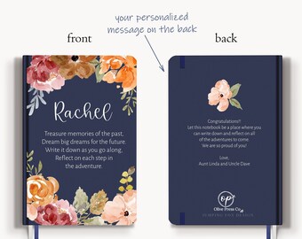 Custom journal for Graduation gift / Graduation Gift for Her / college graduation / 2024 grad / High School / College / Senior Gift