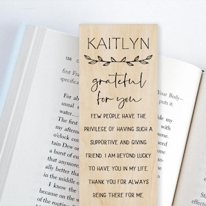 Best Friend Gift Bookmark / Thank You Gift for Friend / thank you for being a friend / small friend gifts / Thank You Gifts Bookmark