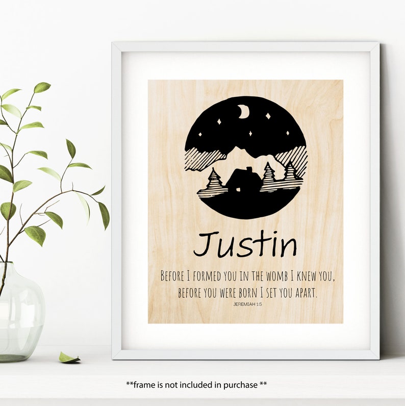 Personalized Christian Gifts / Nursery Art / Baby Boy / Unique Etsy
