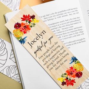 Best Friend Gift Bookmark / Thank You Gift for Friend / thank you for being a friend / small friend gifts / Thank You Gifts Bookmark
