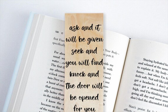 Luke 11 Seek And You Will Find Ask And It Will Be Given Etsy