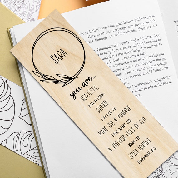 Personalized Christian Gifts for Women /wood Bookmark / Unique Gifts for  Women / Personalized Christian Gifts / Bible Verse / Print / Art 