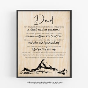 sentimental gift for dad / birthday gift for dad / best birthday gift ideas for dad / from son / from daughter / father&#39;s day gift