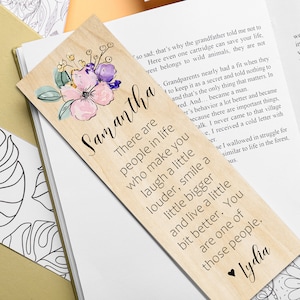 Best Friend Gift Bookmark / Long Distance Gift / Thank You Gift for Friend / Thank You Card Bookmark / Neighbor / Thank You Gifts Bookmark