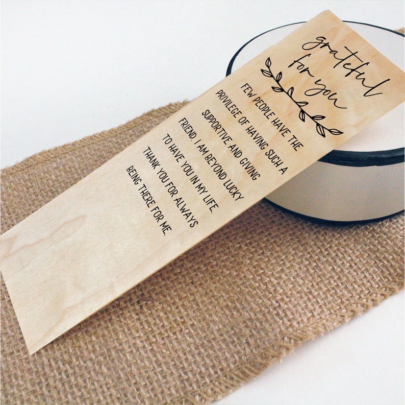 Best Friend Gift Bookmark / Thank You Gift for Friend / Thank Etsy UK